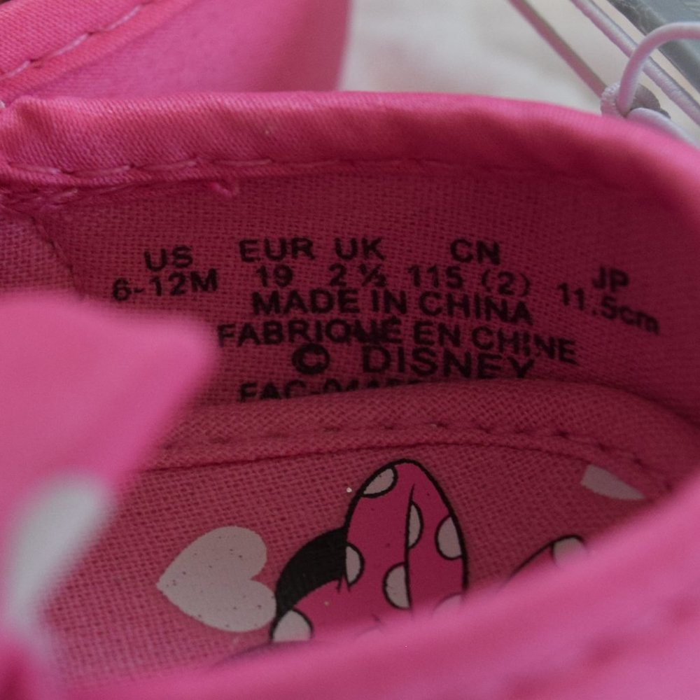 NWT Disney Minnie Costume Shoes (Pink) 6-12M - Picture 3 of 5